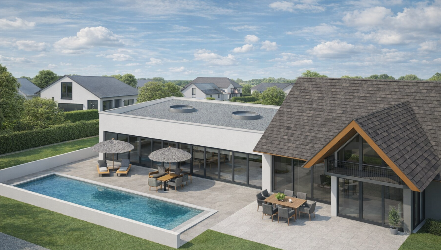 Pool & Pergola Visualisierung
