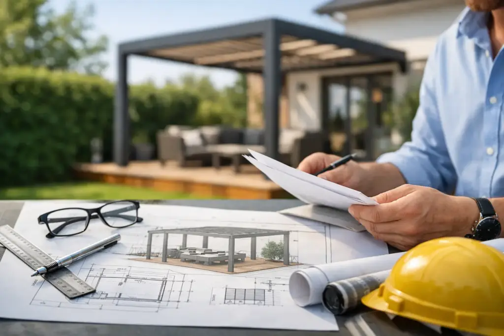 Pergola Genehmigung Plan richtig vorbereiten